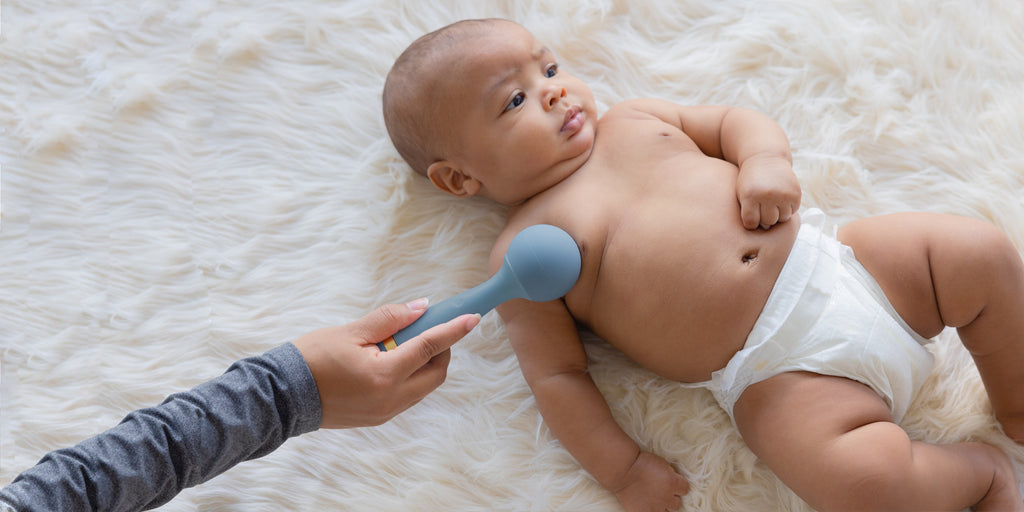 Baby image with Kahlmi baby massager